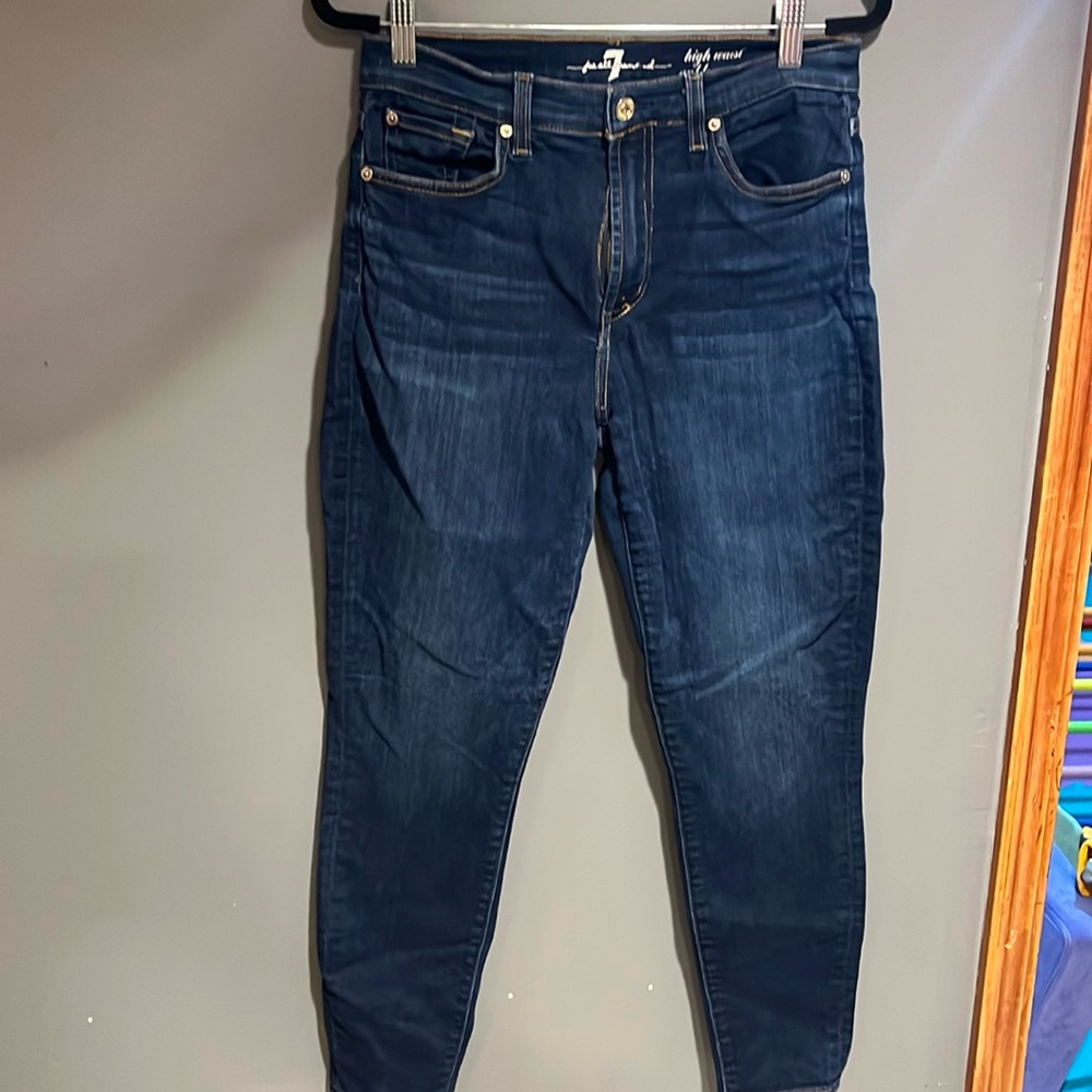 7 for all mankind high waisted ankle Gwenevere jeans size 30
